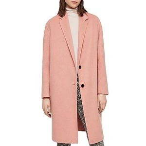 Brand New All Saints Anya Coat in Clay Pink